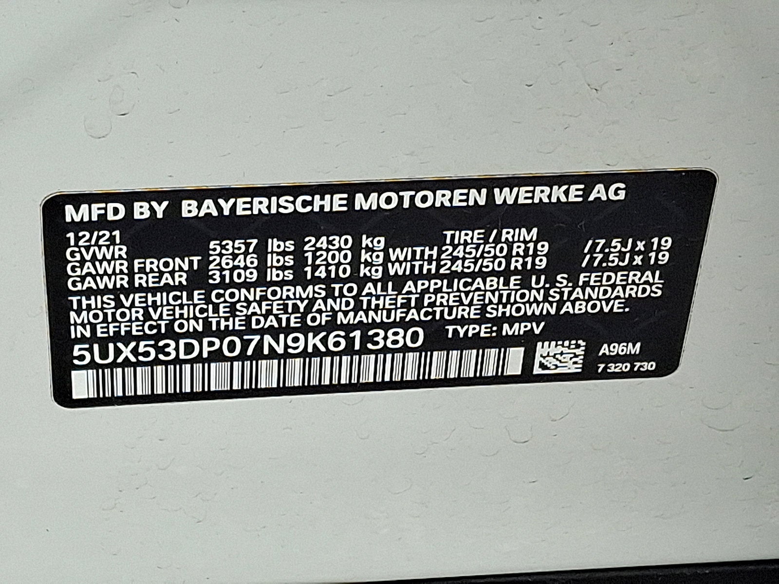 2022 BMW X3 xDrive30i