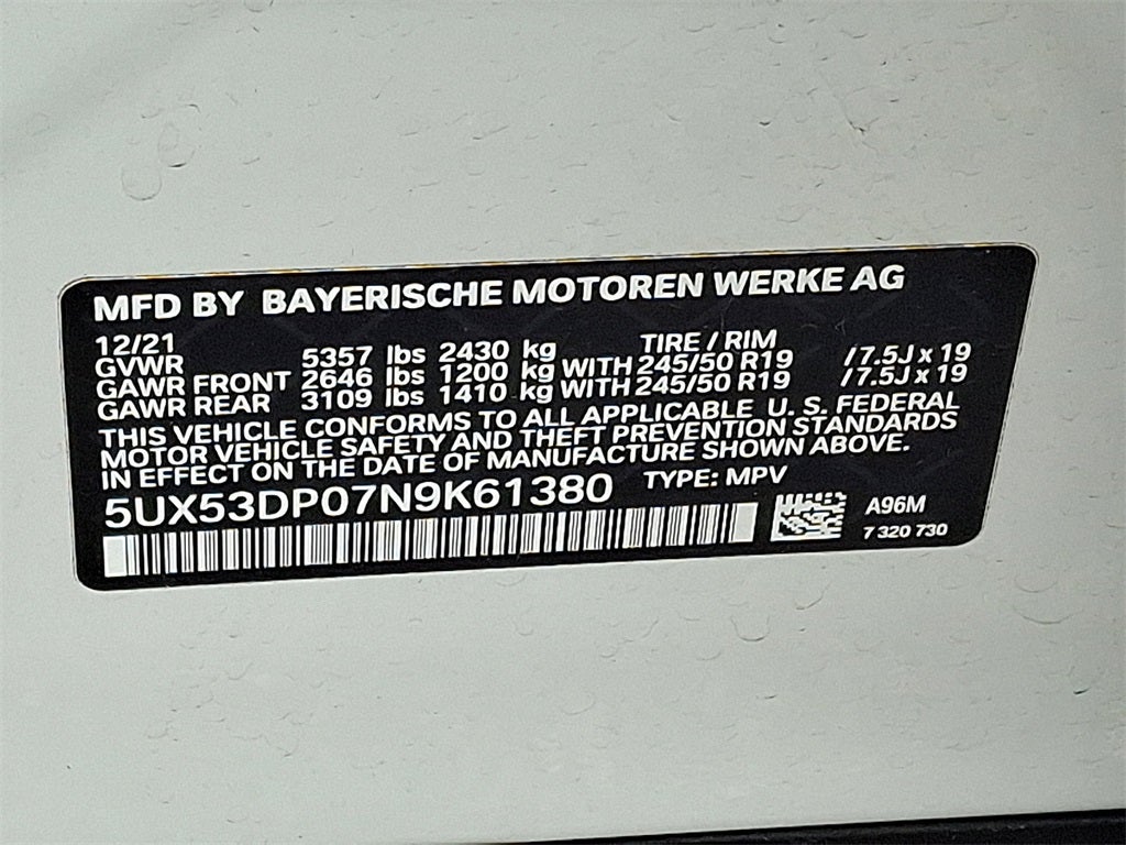 2022 BMW X3 xDrive30i