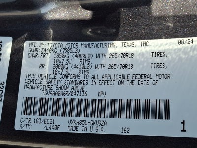 2024 Toyota Sequoia SR5