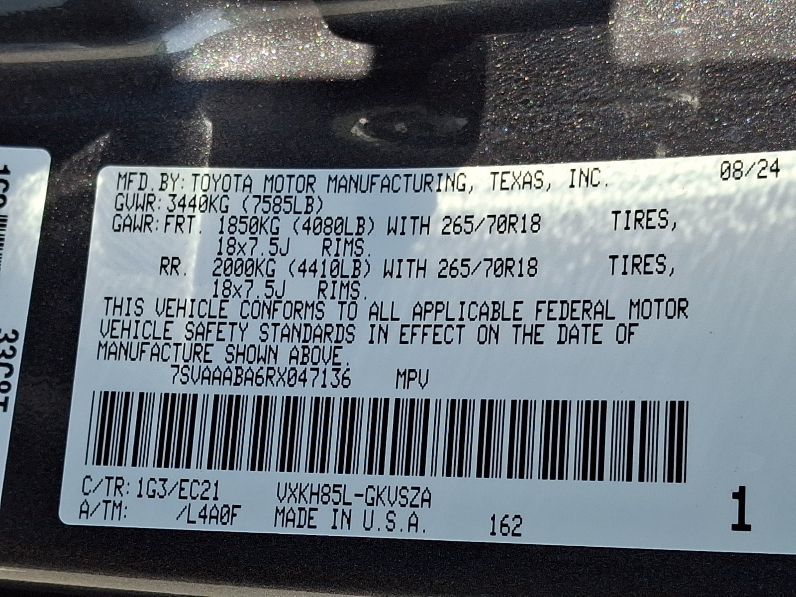 2024 Toyota Sequoia SR5