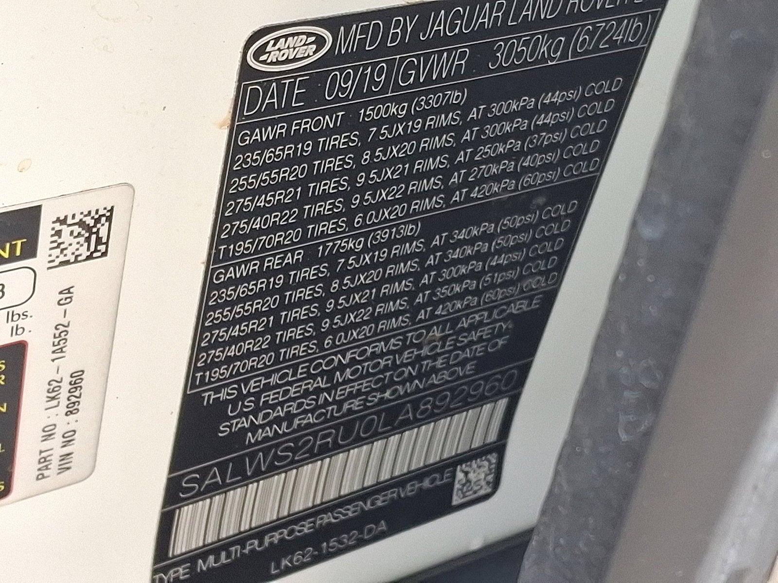 2020 Land Rover Range Rover Sport HST