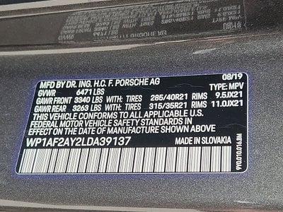 2020 Porsche Cayenne Turbo