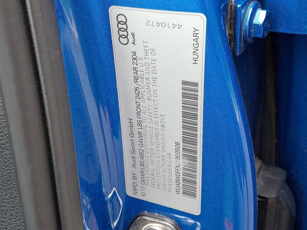 2018 Audi RS 3 2.5T quattro