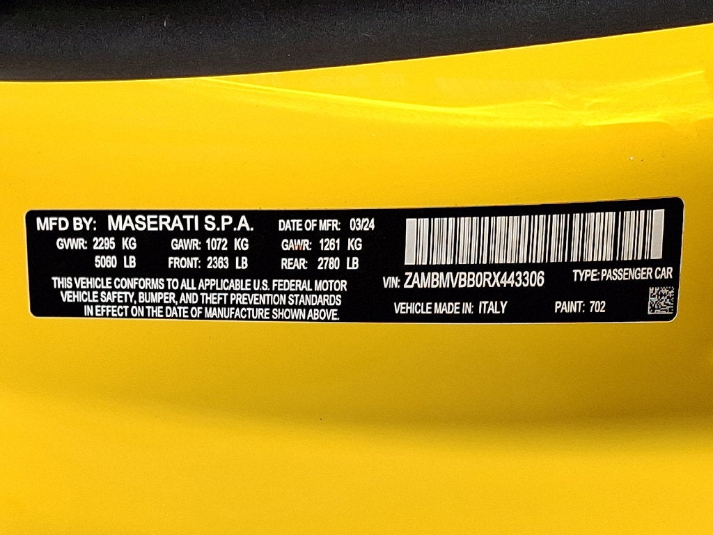 2024 Maserati GranTurismo Modena