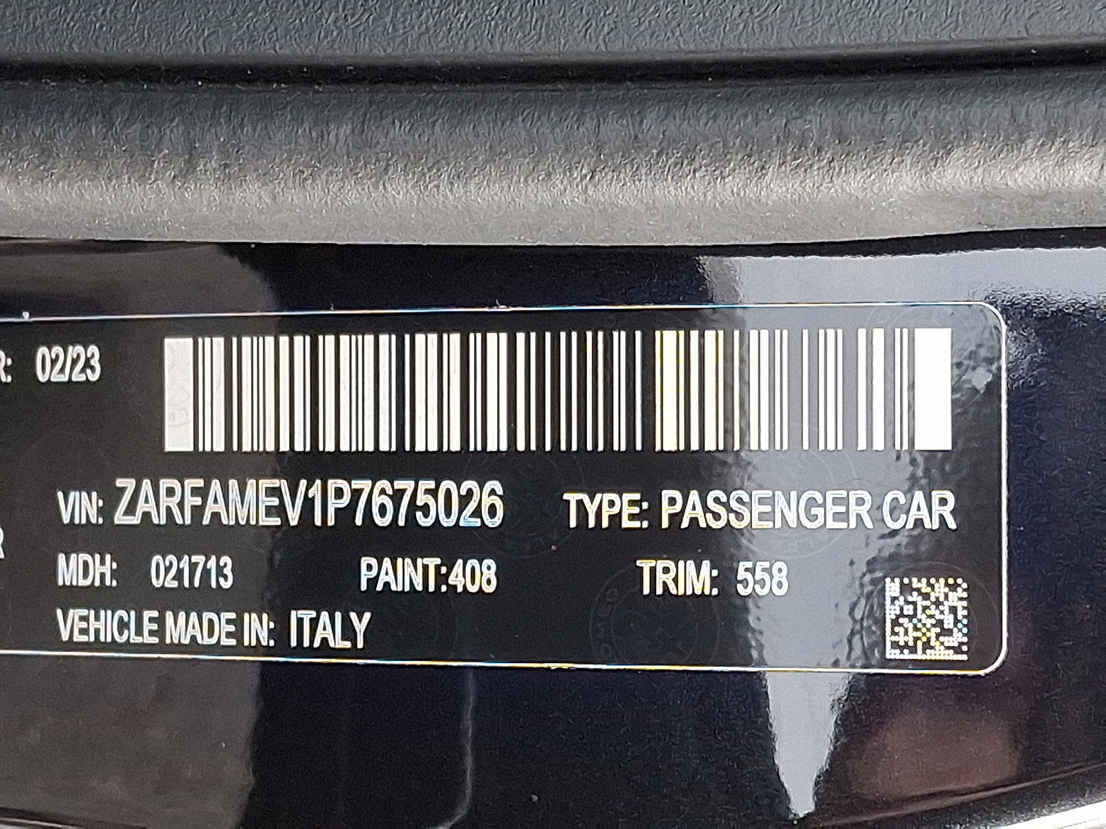 2023 Alfa Romeo Giulia Quadrifoglio