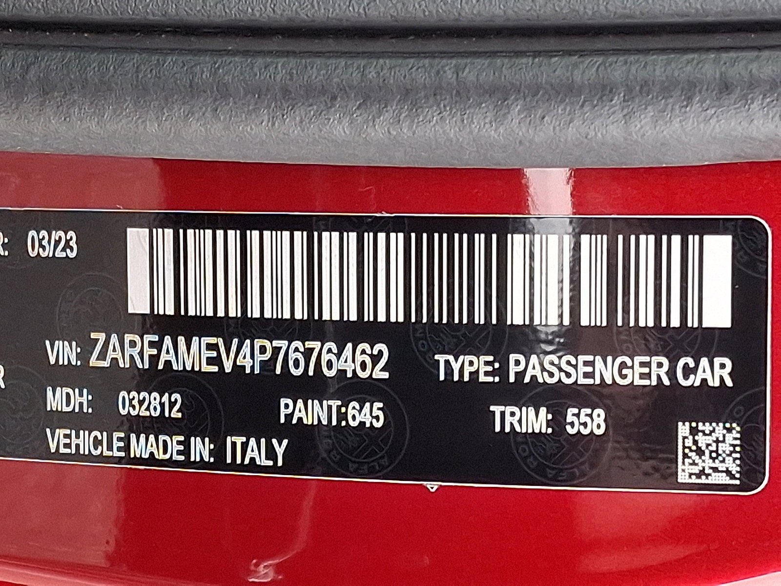 2023 Alfa Romeo Giulia Quadrifoglio