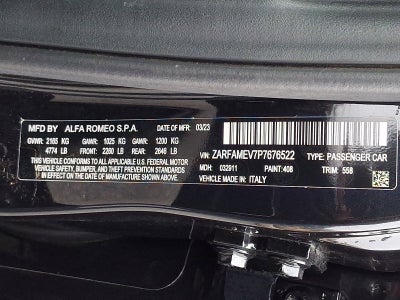 2023 Alfa Romeo Giulia Quadrifoglio