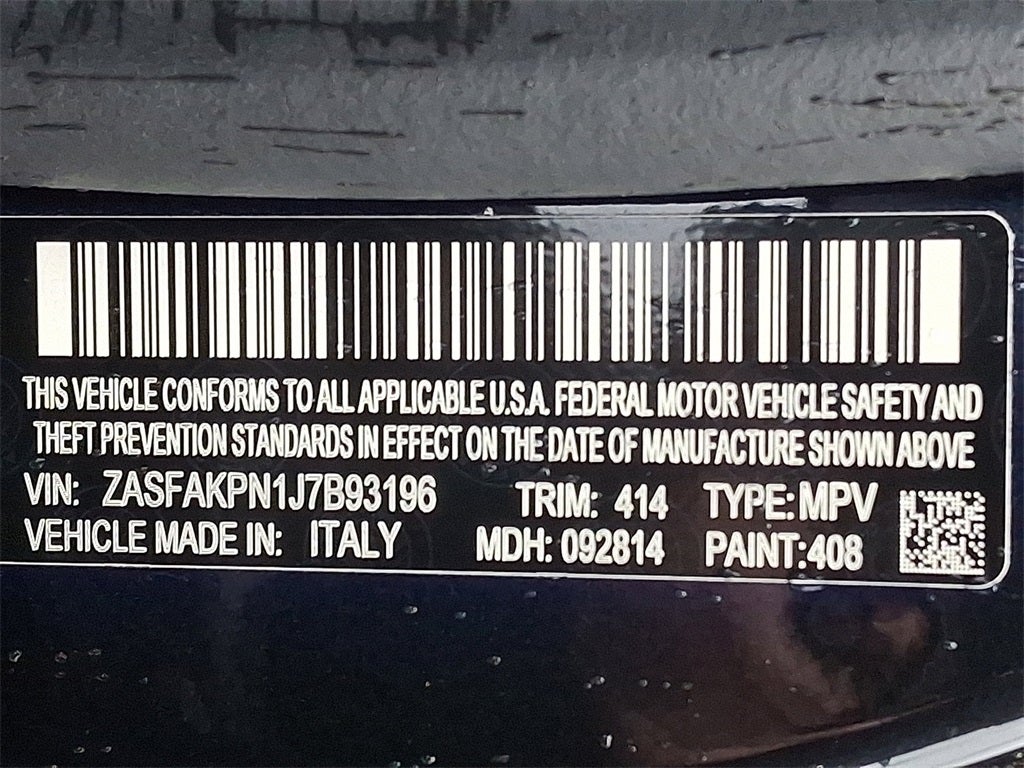 2018 Alfa Romeo Stelvio Base