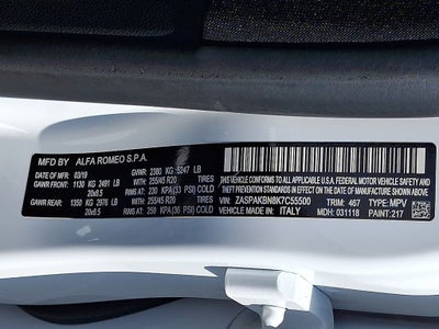 2019 Alfa Romeo Stelvio Ti Sport