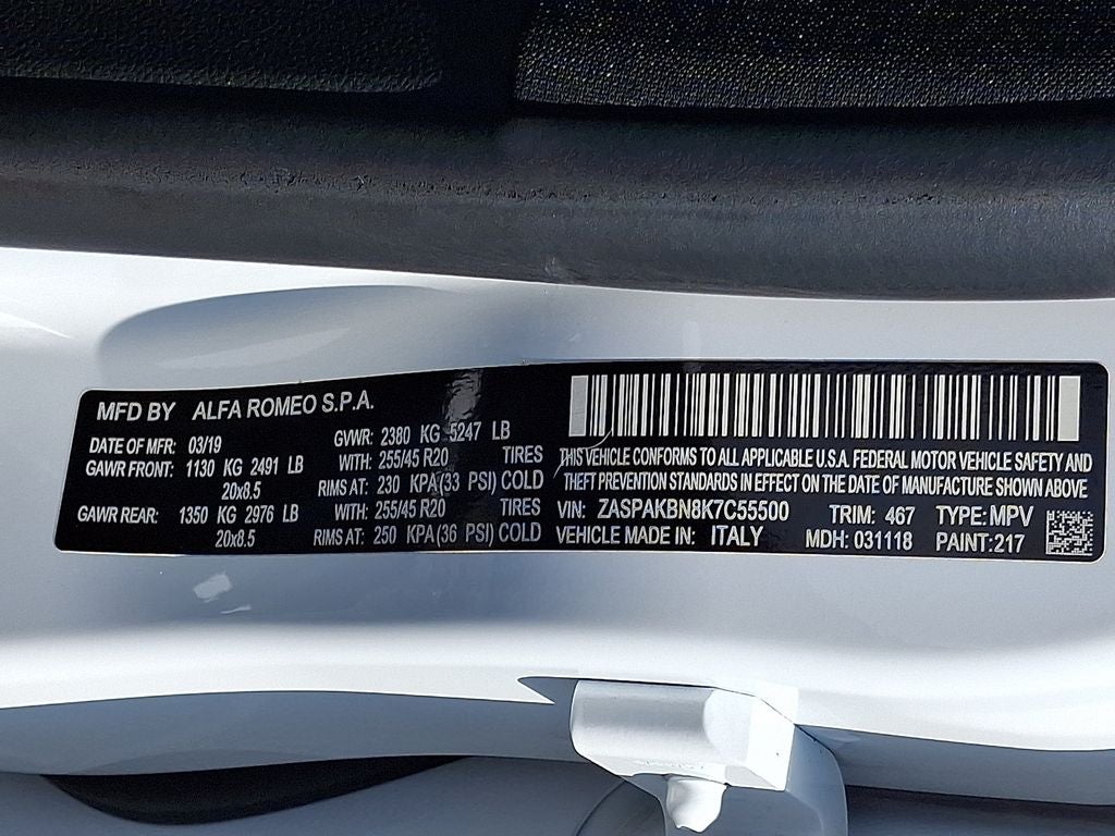 2019 Alfa Romeo Stelvio Ti Sport