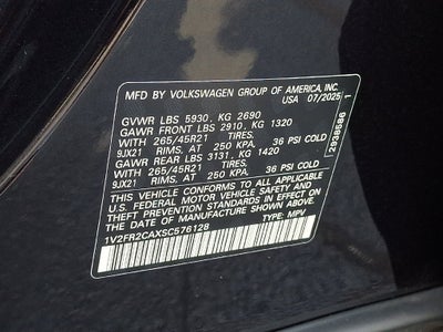 2025 Volkswagen Atlas 2.0T SEL Premium R-Line
