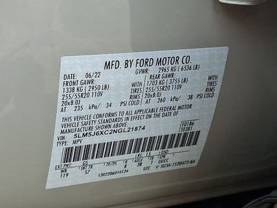 2022 Lincoln Aviator Standard