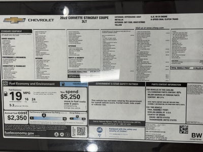 2022 Chevrolet Corvette 3Lt