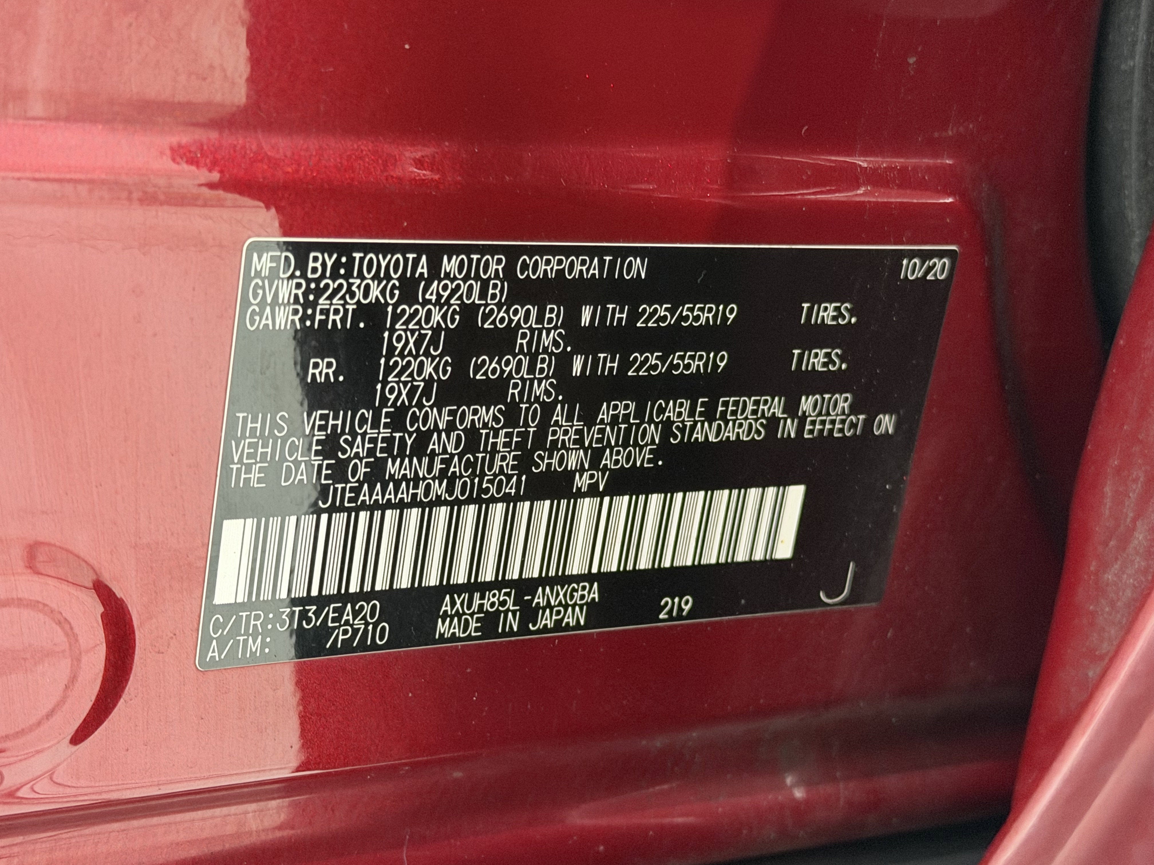 2021 Toyota Venza XLE