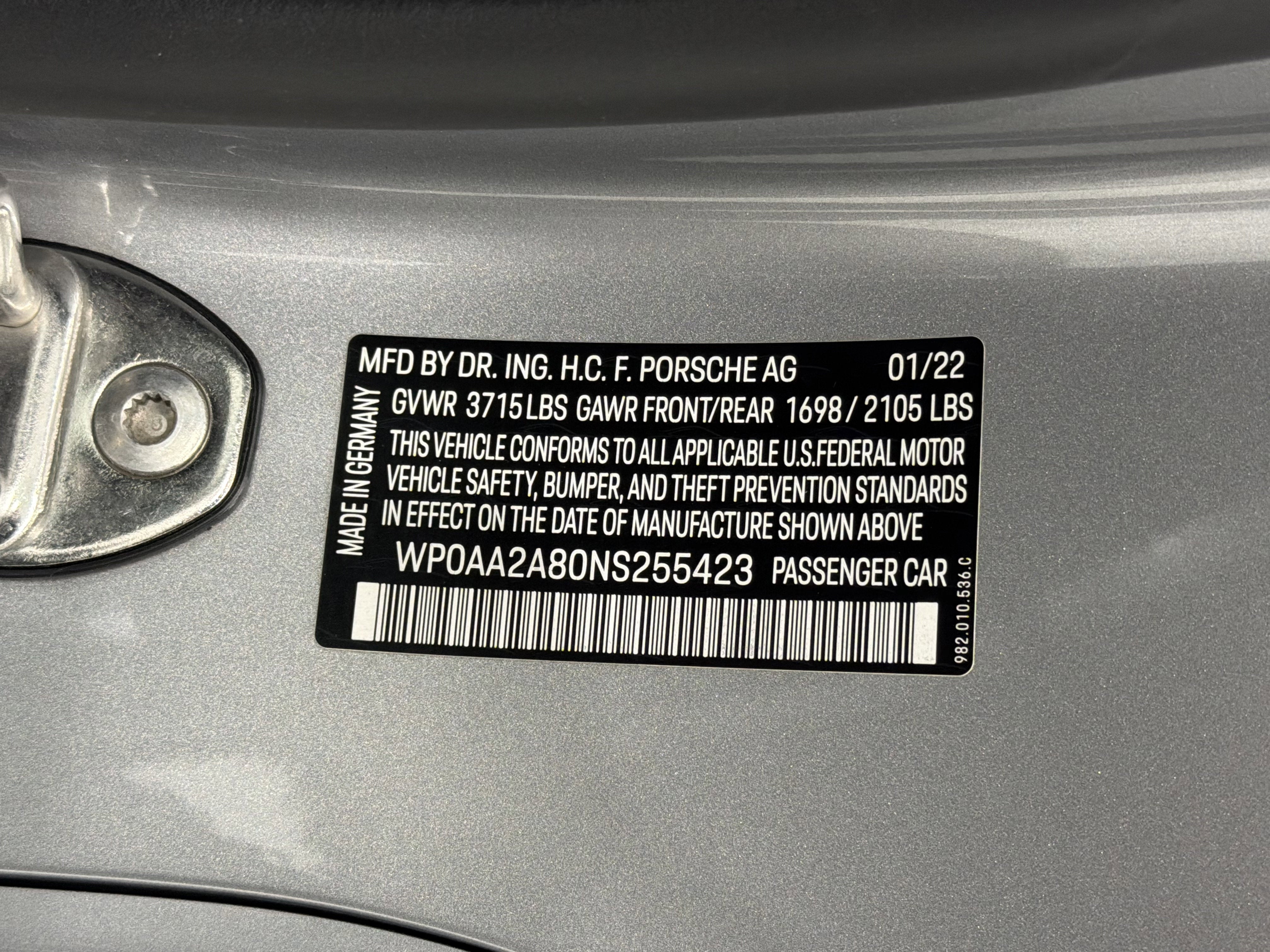 2022 Porsche 718 Cayman Base