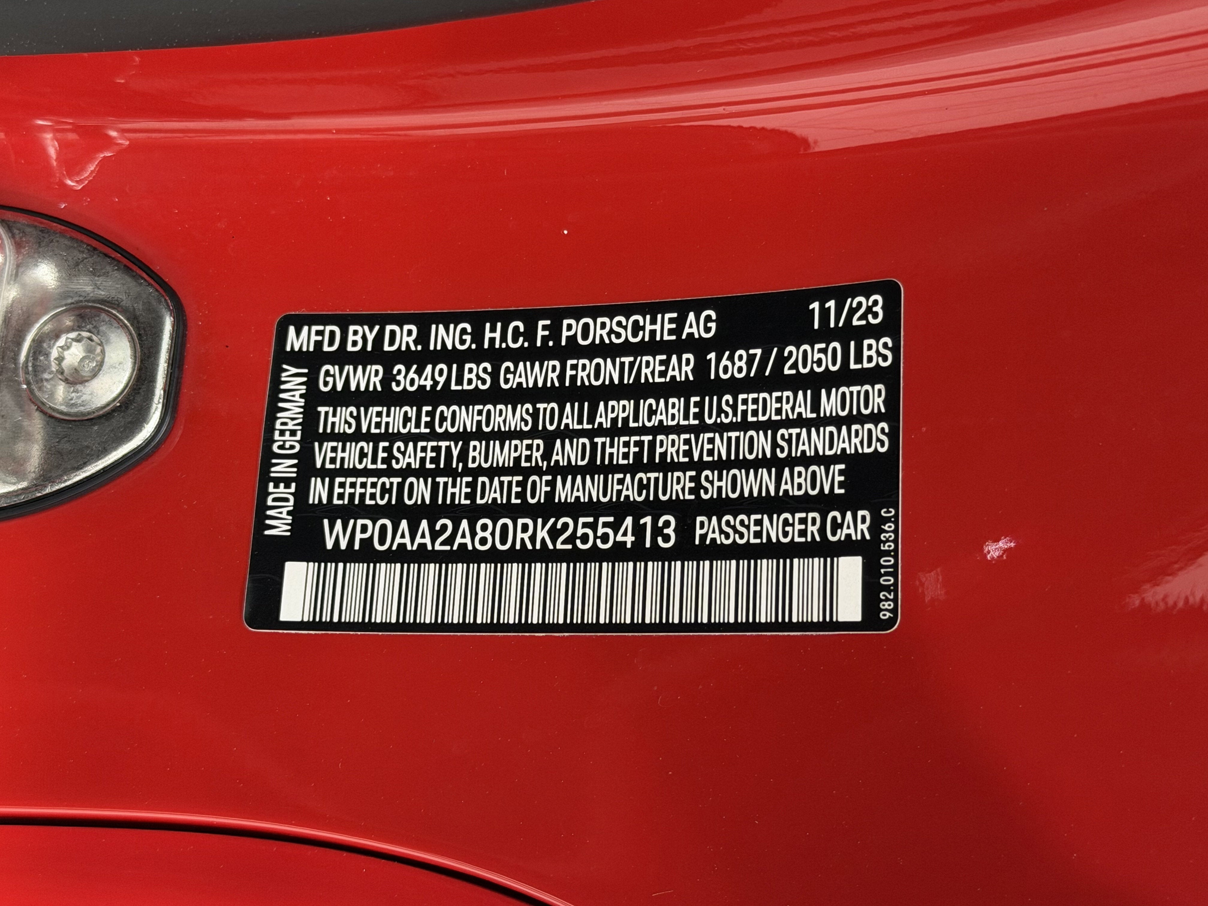 2024 Porsche 718 Cayman Base