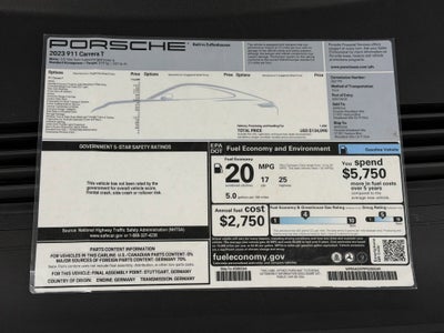 2023 Porsche 911 Carrera T