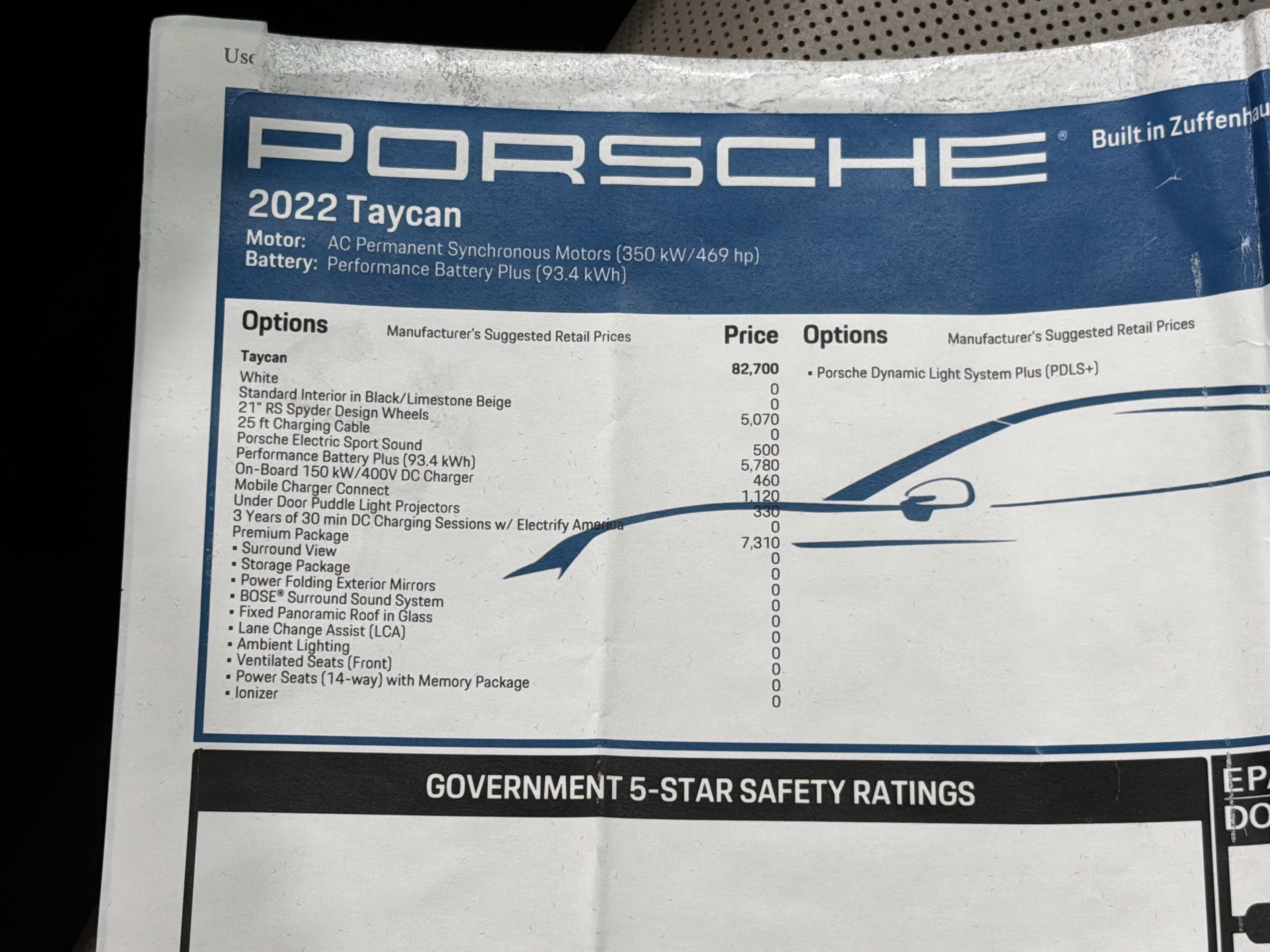 2022 Porsche Taycan RWD