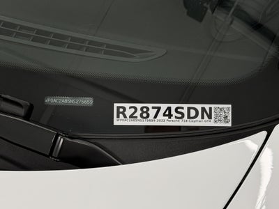 2022 Porsche 718 Cayman GT4