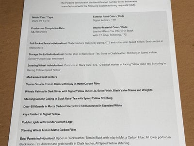 2023 Porsche 911 GT3
