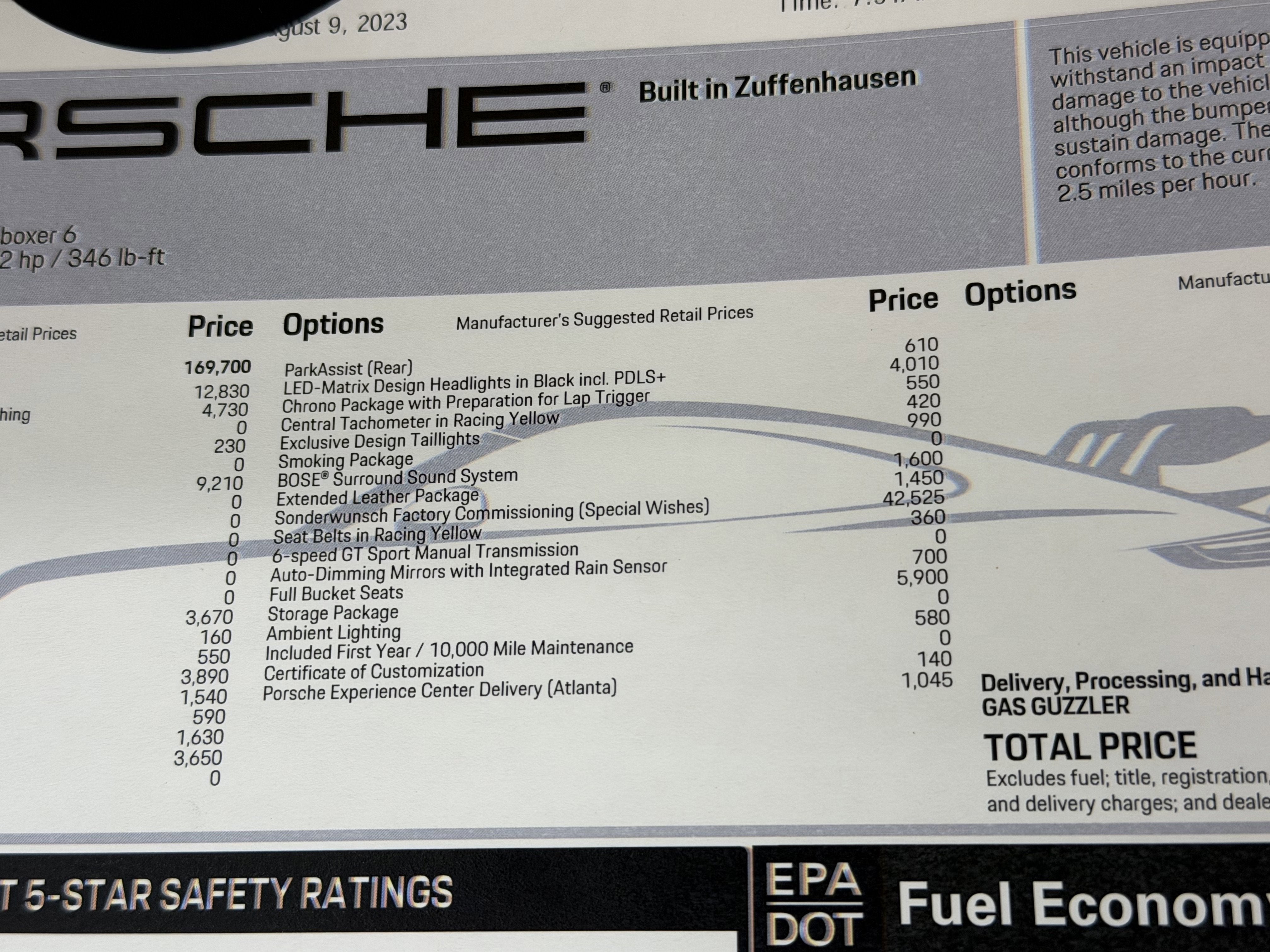 2023 Porsche 911 GT3