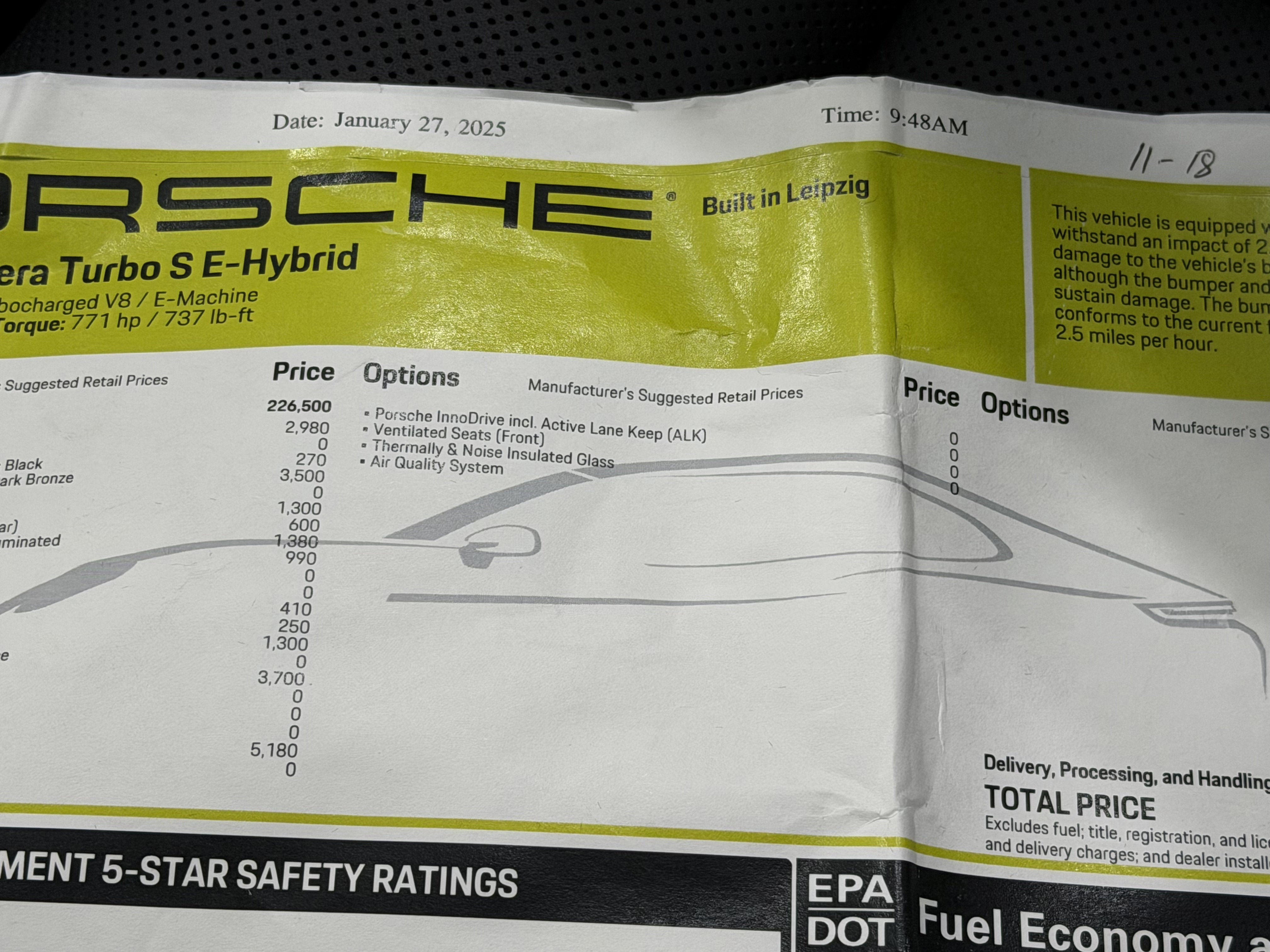 2025 Porsche Panamera Turbo S E-Hybrid
