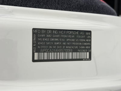 2011 Porsche Boxster 2dr Roadster