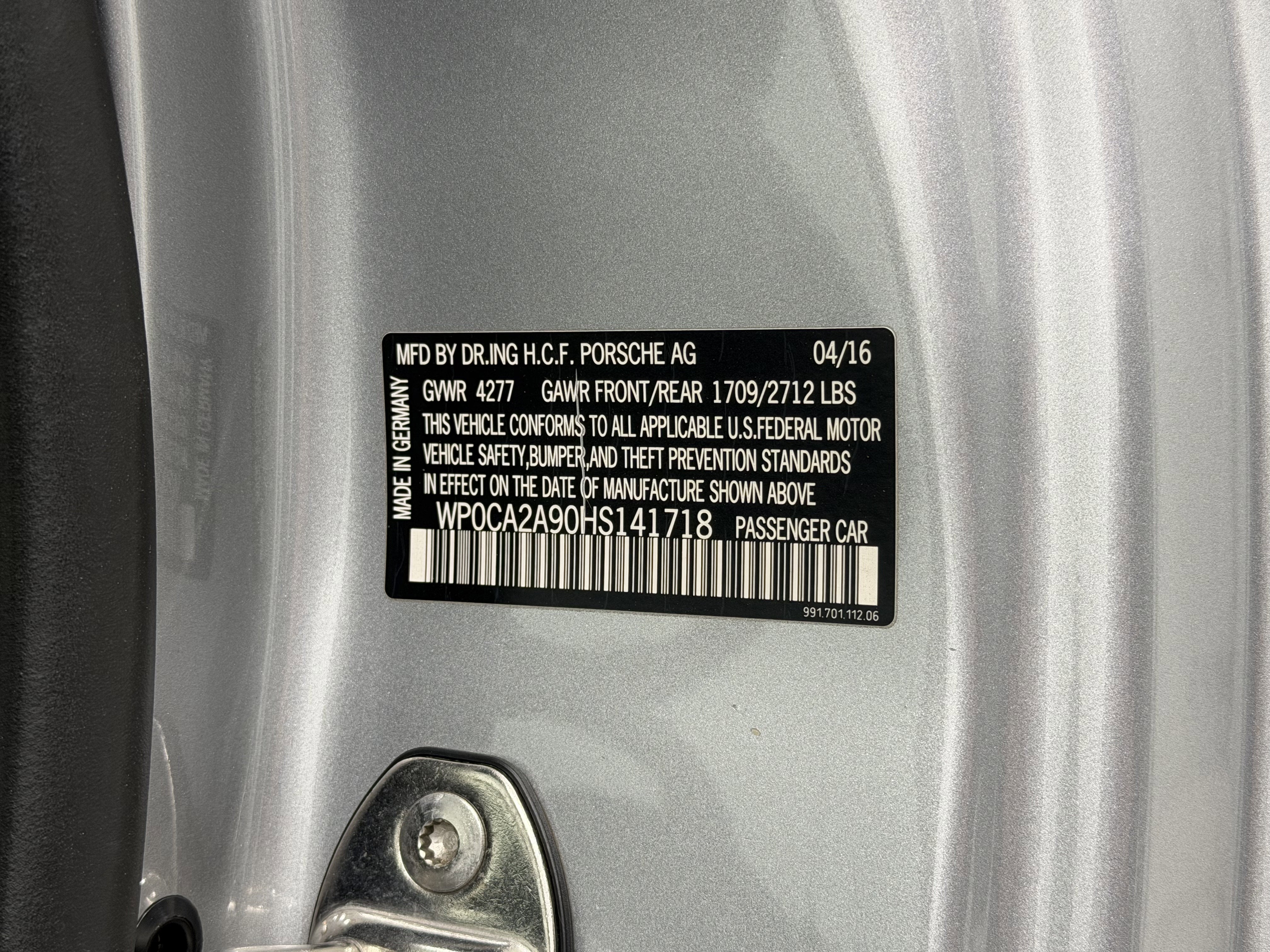 2017 Porsche 911 Carrera