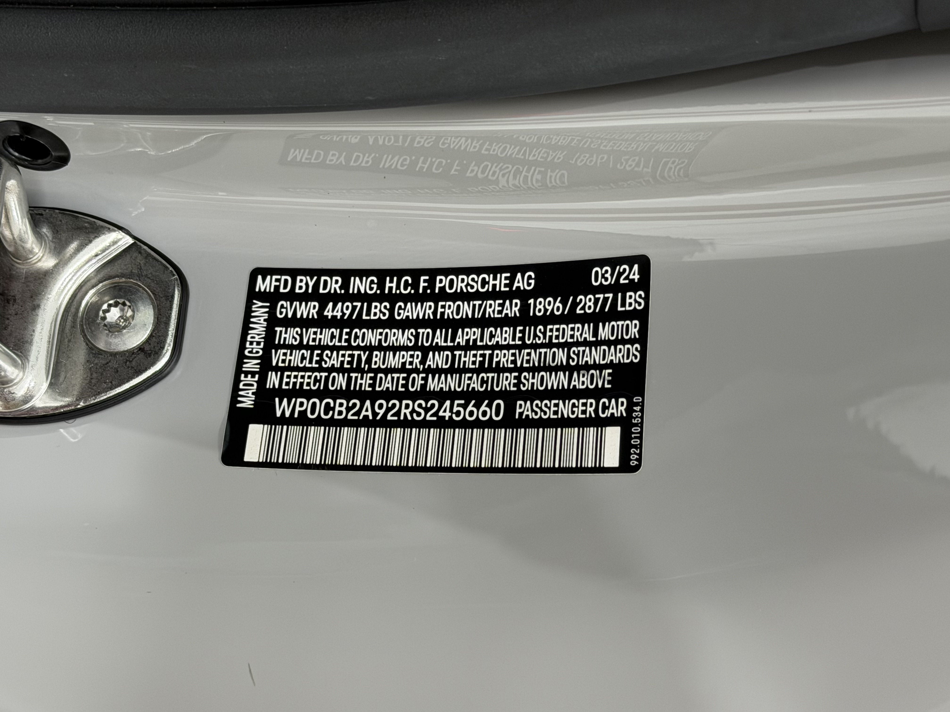 2024 Porsche 911 Carrera Gts