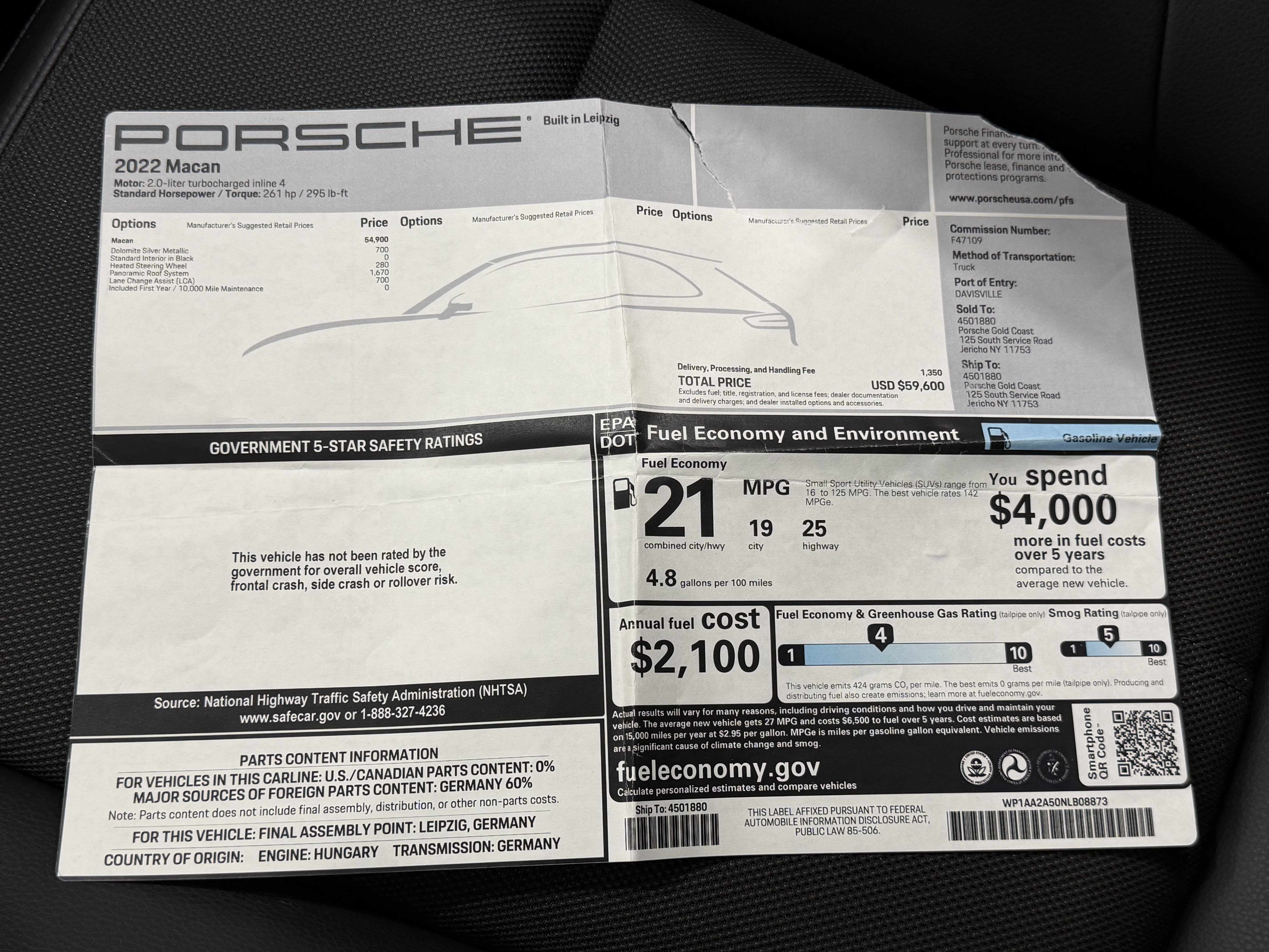 2022 Porsche Macan AWD