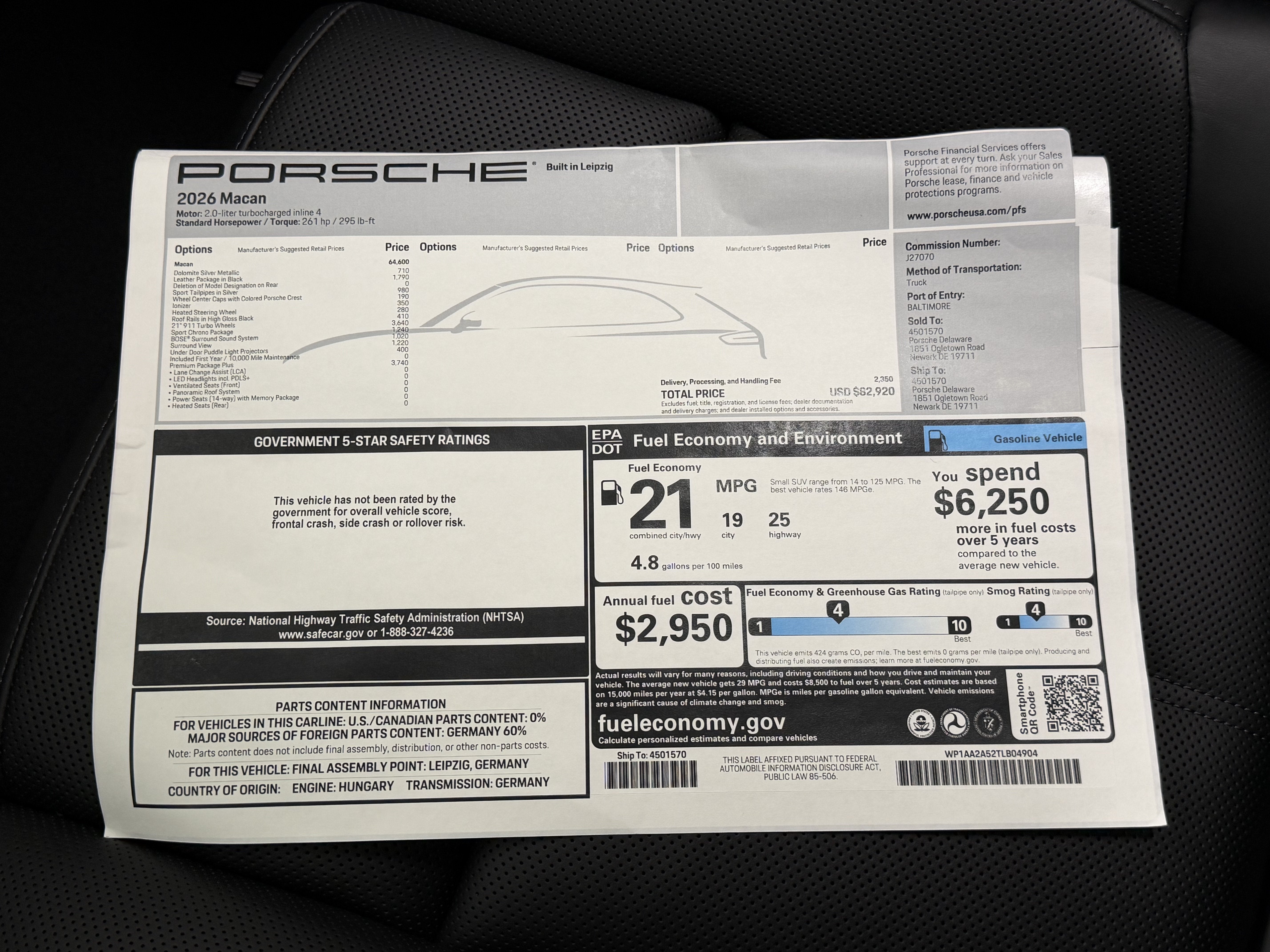2026 Porsche Macan Base