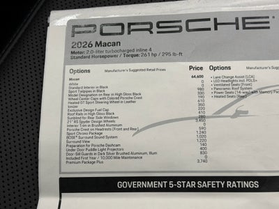 2026 Porsche Macan Base