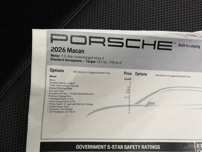 2026 Porsche Macan Base