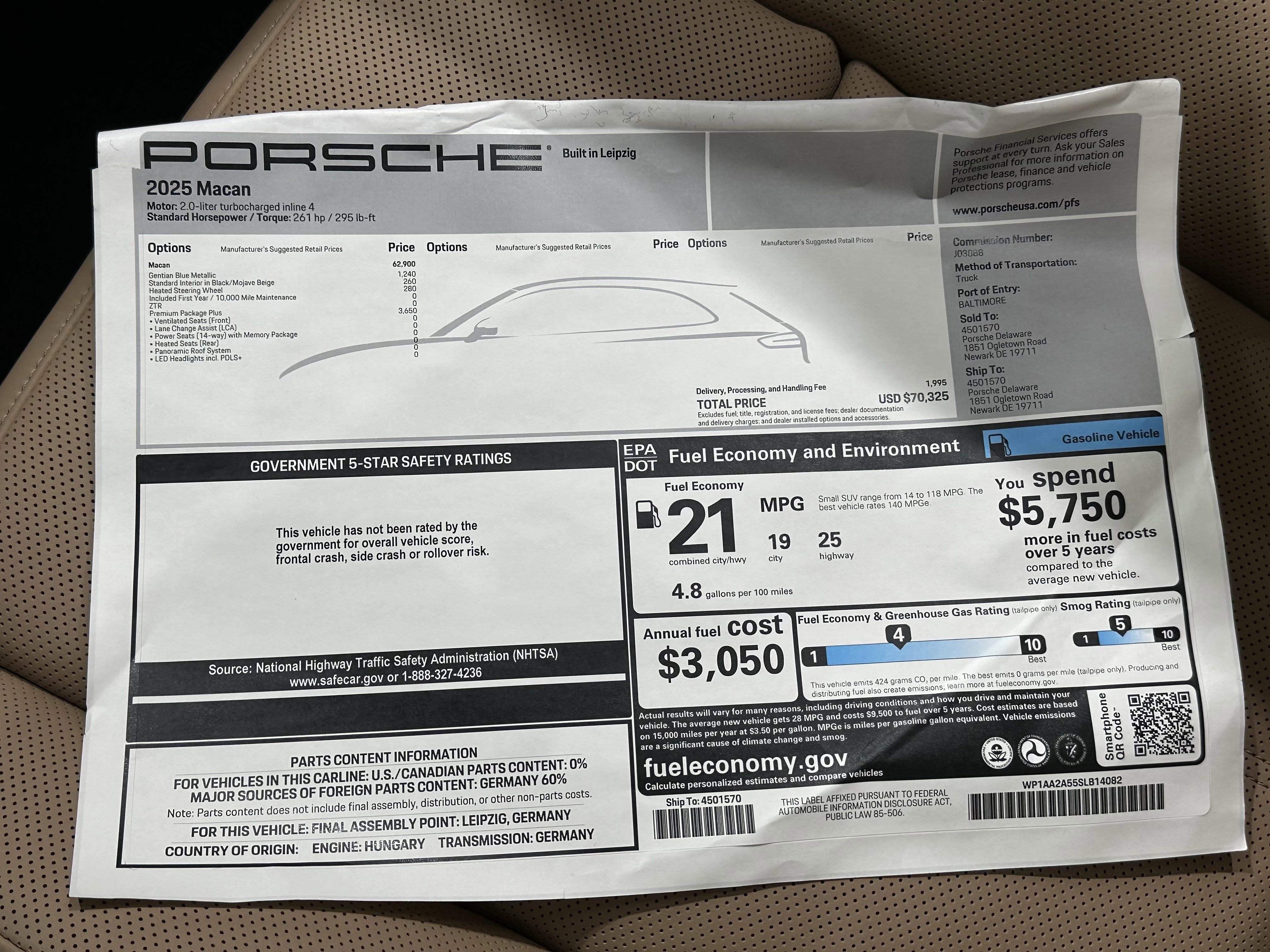 2025 Porsche Macan Base