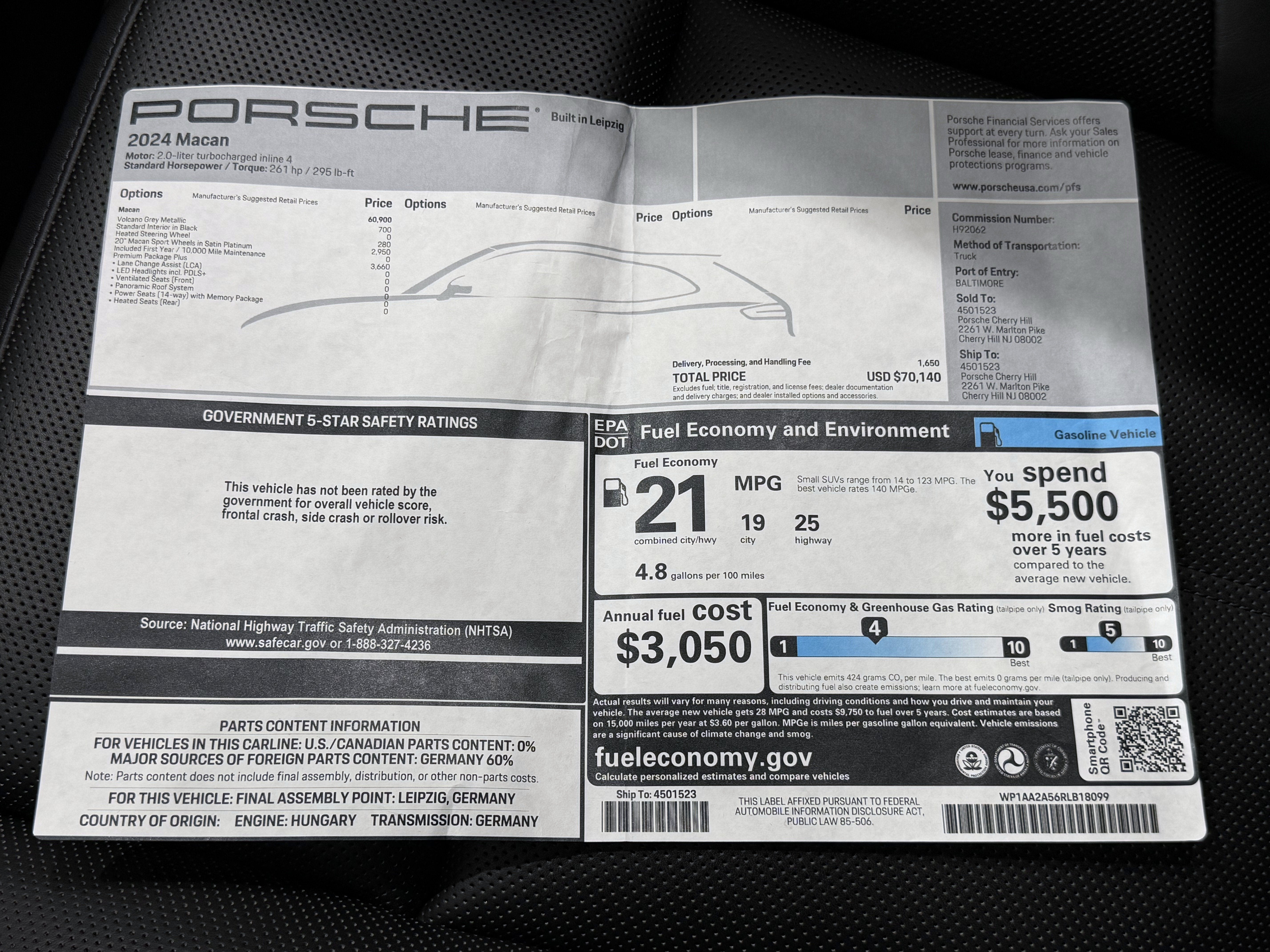2024 Porsche Macan Base