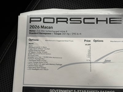 2026 Porsche Macan Base