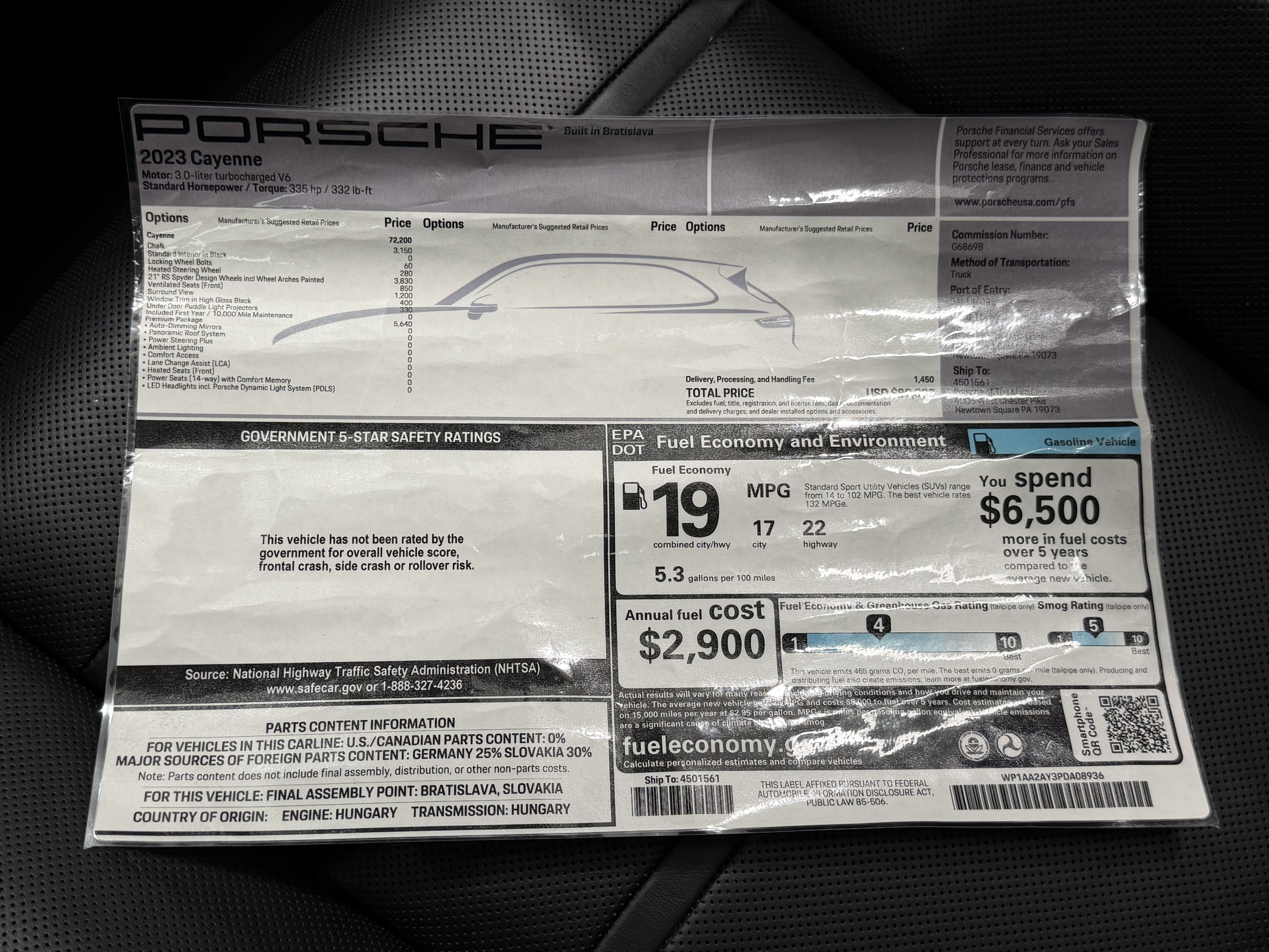 2023 Porsche Cayenne Base