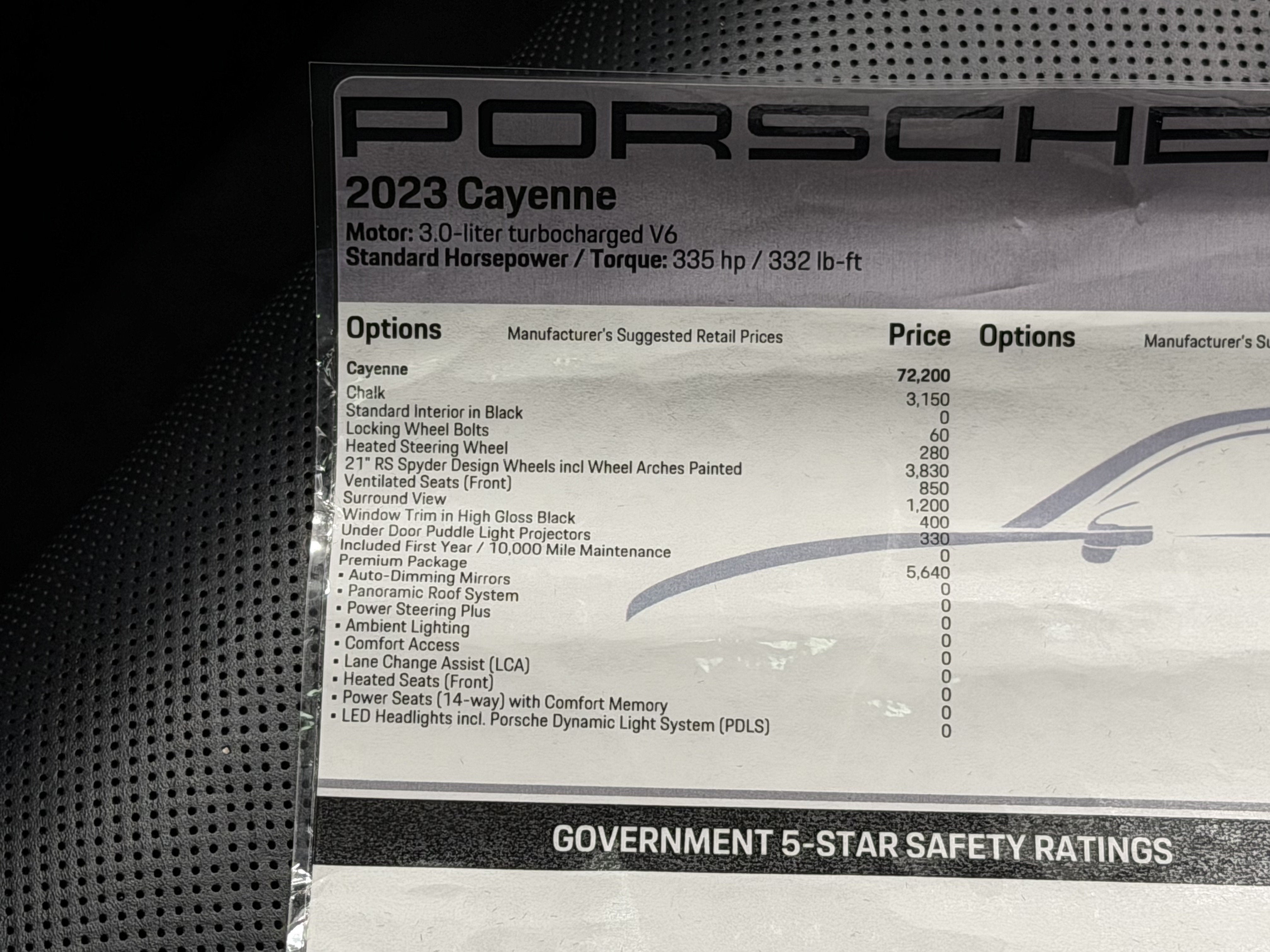 2023 Porsche Cayenne Base