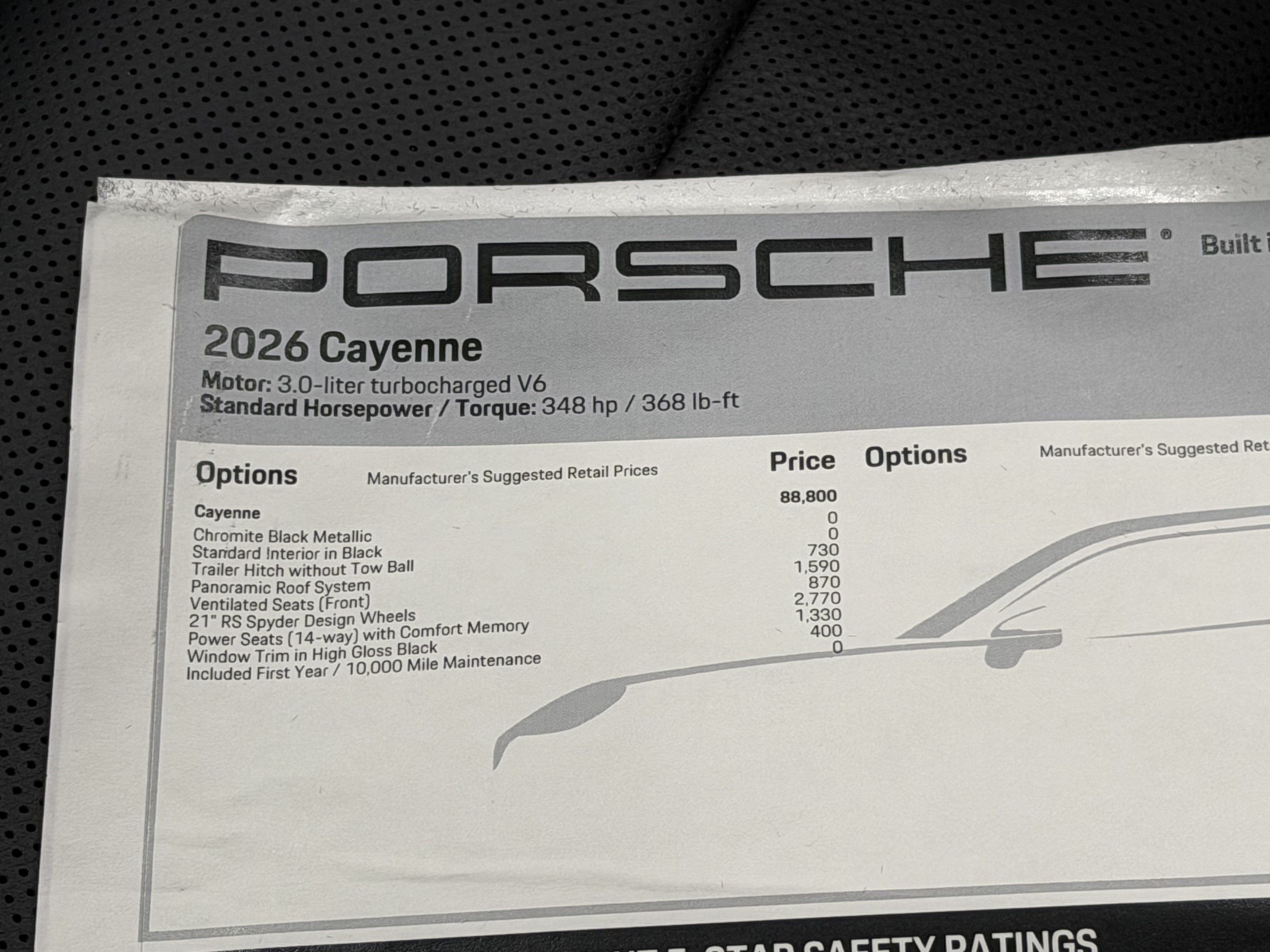 2026 Porsche Cayenne AWD