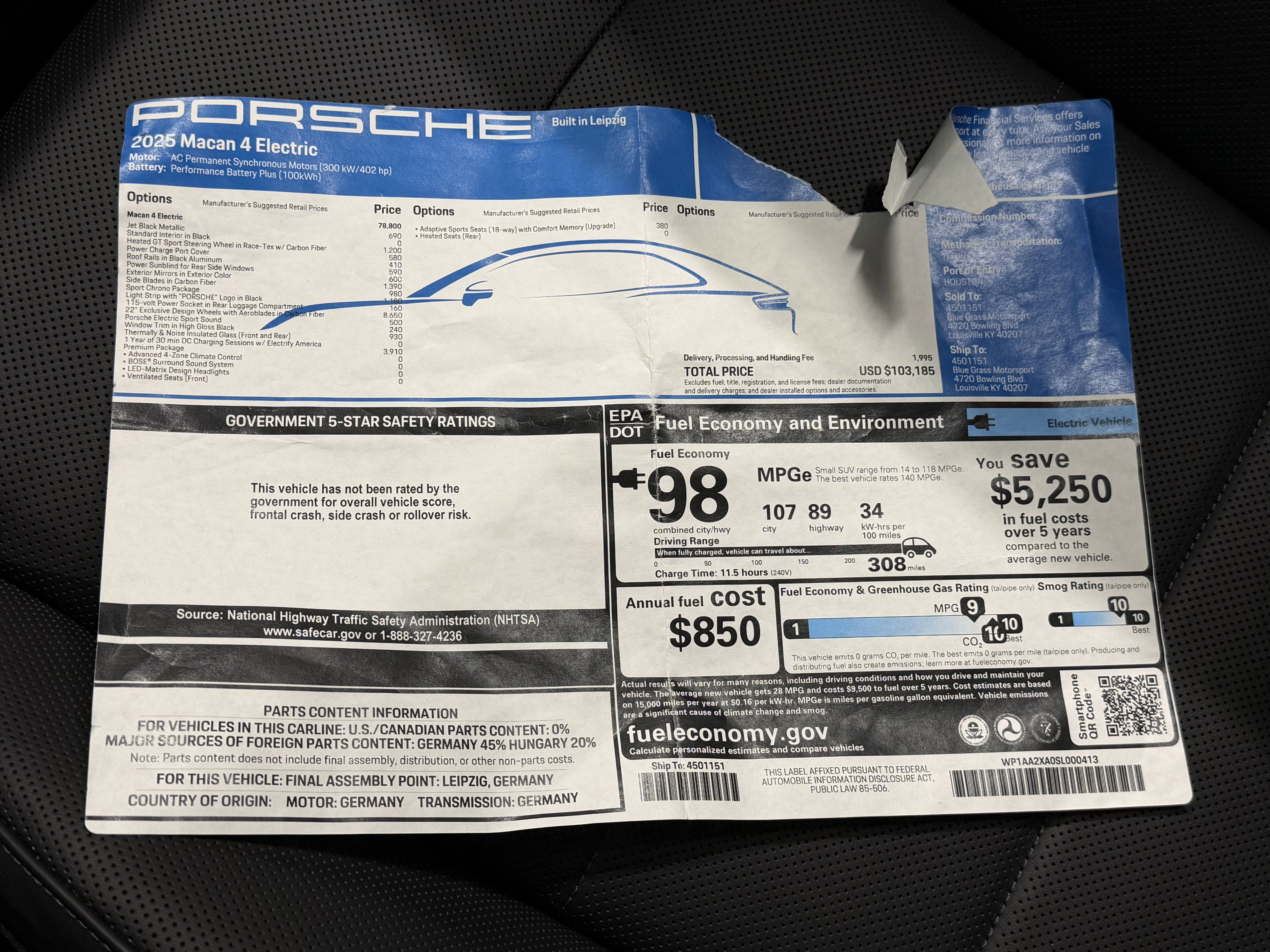 2025 Porsche Macan Electric 4