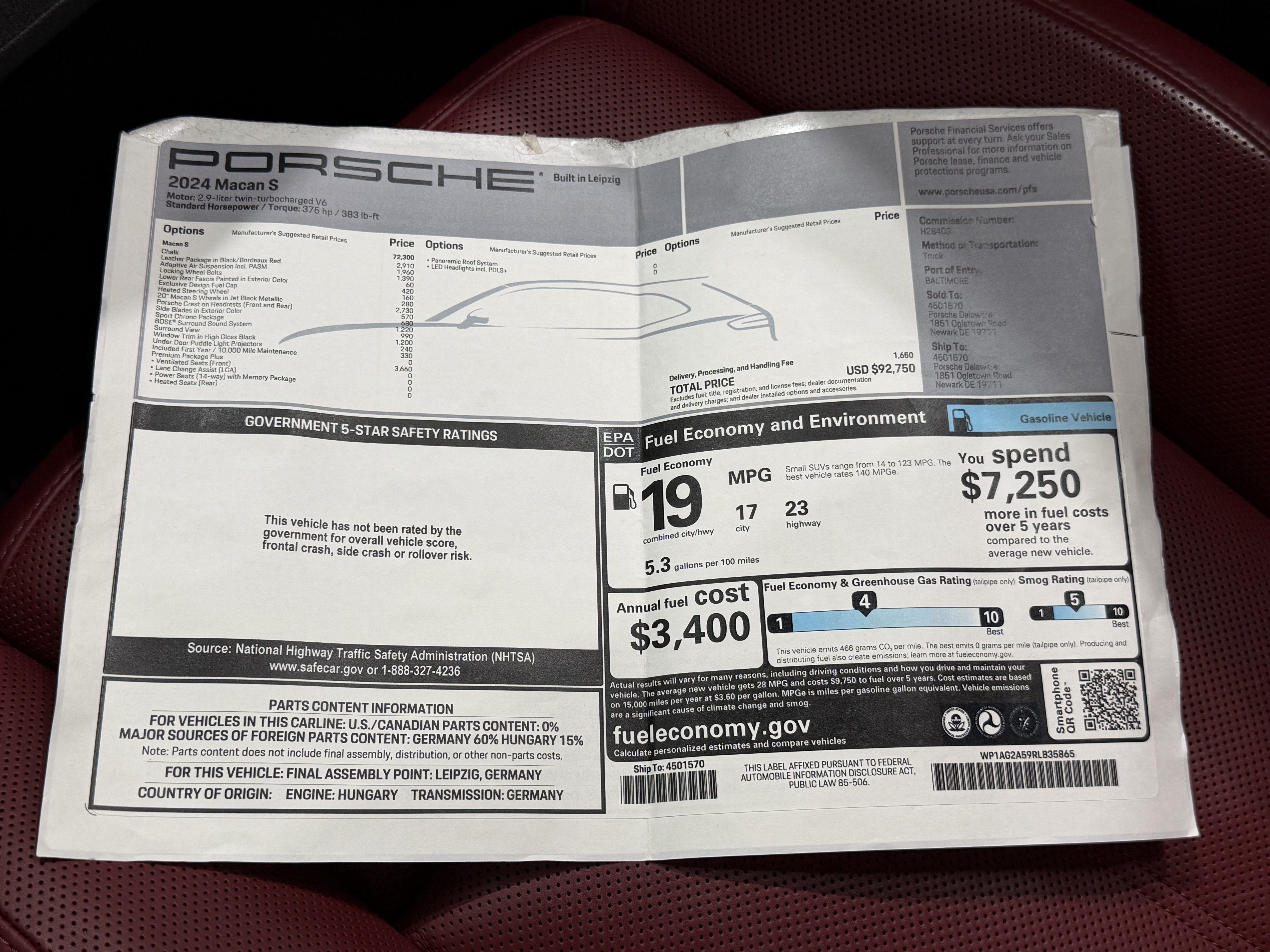 2024 Porsche Macan S