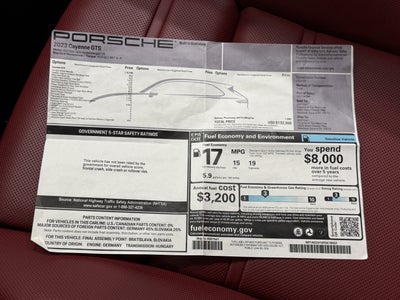 2023 Porsche Cayenne Gts