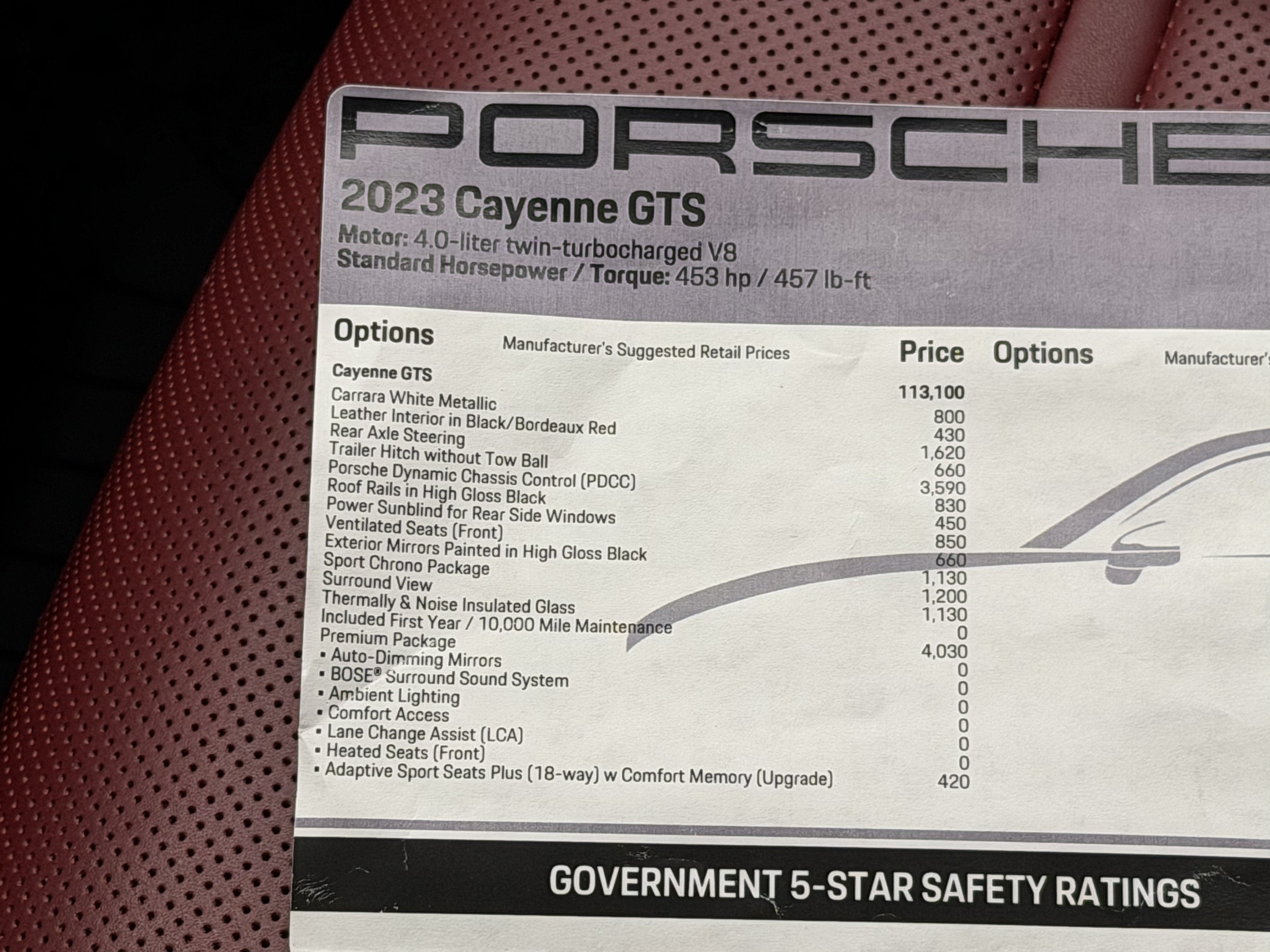 2023 Porsche Cayenne Gts