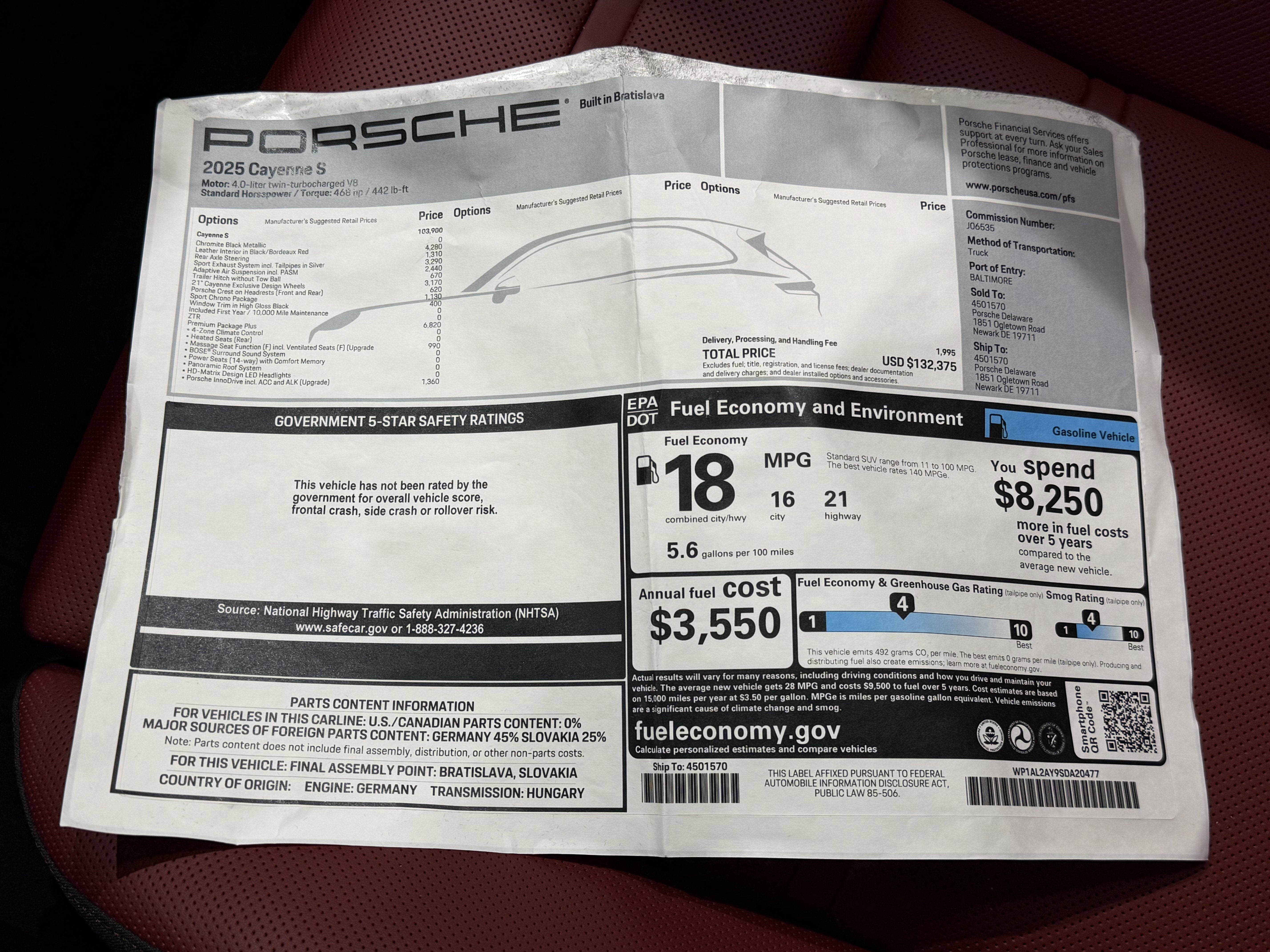 2025 Porsche Cayenne S