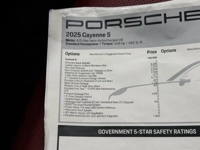 2025 Porsche Cayenne S