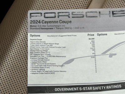 2024 Porsche Cayenne Coupe AWD