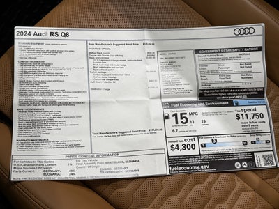 2024 Audi RS Q8 4.0T