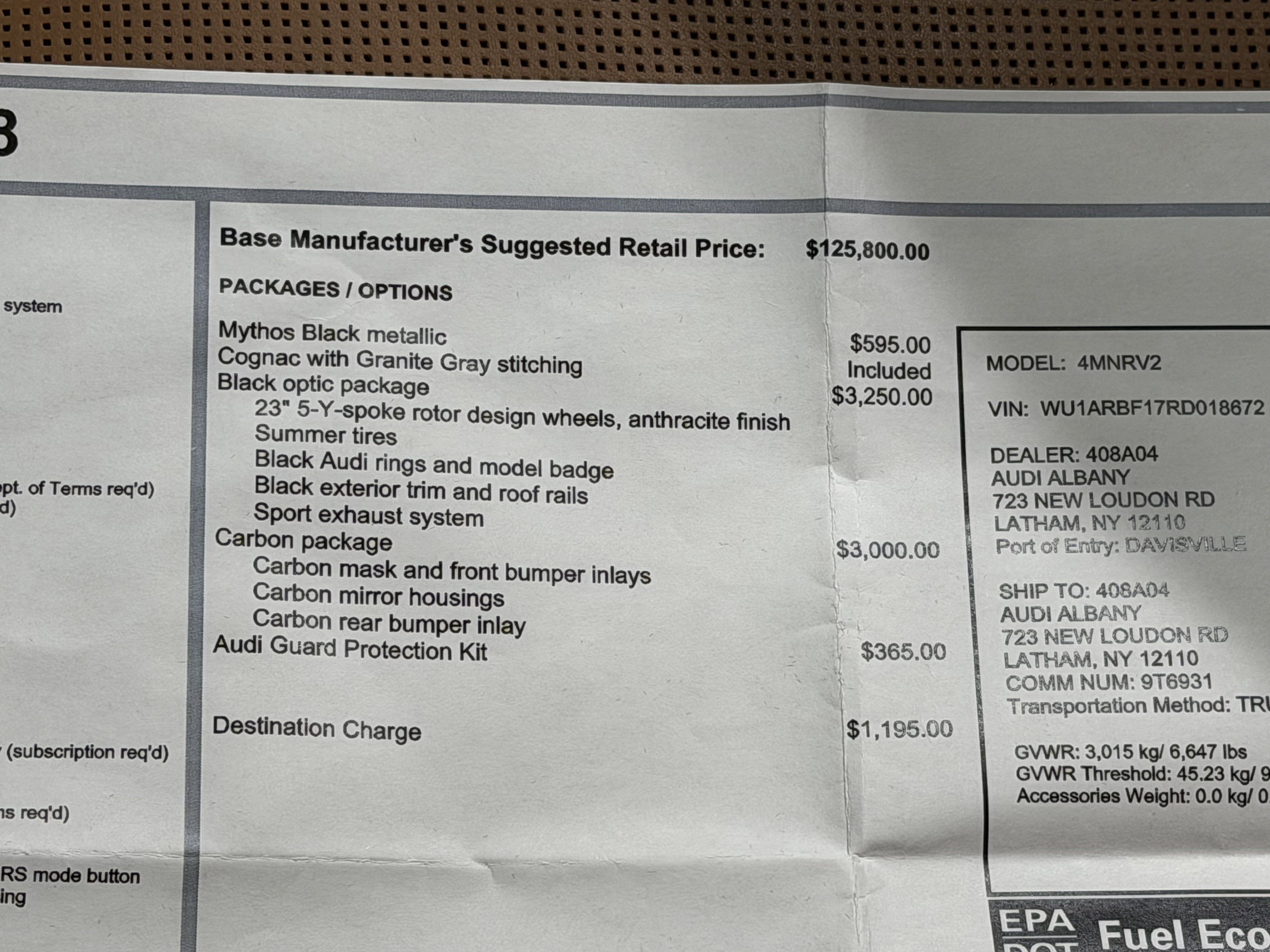 2024 Audi RS Q8 4.0T