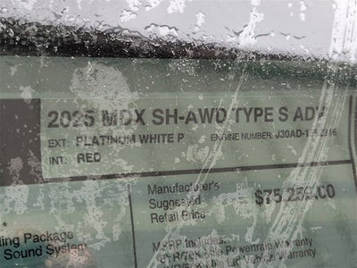 2025 Acura MDX Type S w/Advance Package SH-AWD