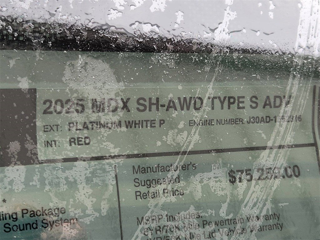 2025 Acura MDX Type S w/Advance Package SH-AWD